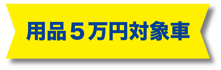 用品5万円対象車